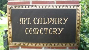 Cemetery Sign