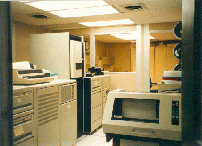 The old VAX server room in the lab